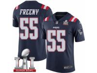 Men's Nike New England Patriots #55 Jonathan Freeny Limited Navy Blue Rush Super Bowl LI 51 NFL Jersey