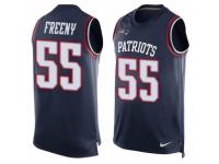 Men's Nike New England Patriots #55 Jonathan Freeny Navy Blue Player Name & Number Tank Top NFL Jersey