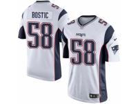 Men's Nike New England Patriots #58 Jon Bostic Limited White NFL Jersey