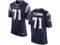 Men's Nike New England Patriots #71 Cameron Fleming Elite Navy Blue Team Color NFL Jersey