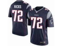 Men's Nike New England Patriots #72 Akiem Hicks Limited Navy Blue Team Color NFL Jersey