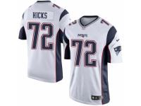 Men's Nike New England Patriots #72 Akiem Hicks Limited White NFL Jersey