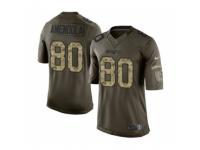 Men's Nike New England Patriots #80 Danny Amendola Limited Green Salute to Service NFL Jersey