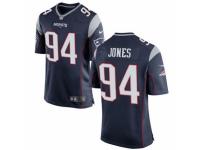 Men's Nike New England Patriots #94 Chris Jones Game Navy Blue Team Color NFL Jersey