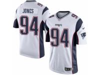 Men's Nike New England Patriots #94 Chris Jones Limited White NFL Jersey