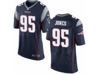 Men's Nike New England Patriots 95 Chandler Jones Elite Navy Blue Team Color NFL Jersey