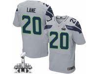 Men's Nike Seattle Seahawks #20 Jeremy Lane Elite Grey Alternate Super Bowl XLIX NFL Jersey