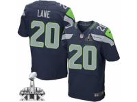 Men's Nike Seattle Seahawks #20 Jeremy Lane Elite Steel Blue Team Color Super Bowl XLIX NFL Jersey