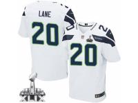 Men's Nike Seattle Seahawks #20 Jeremy Lane Elite White Super Bowl XLIX NFL Jersey
