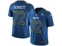 Men's Nike Seattle Seahawks #72 Michael Bennett Limited Blue 2017 Pro Bowl NFL Jersey