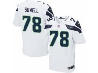 Men's Nike Seattle Seahawks #78 Bradley Sowell Elite White NFL Jersey
