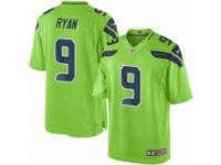 Men's Nike Seattle Seahawks #9 Jon Ryan Limited Green Rush NFL Jersey