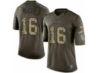 Men's Nike Washington Redskins #16 Colt McCoy Limited Green Salute to Service NFL Jersey
