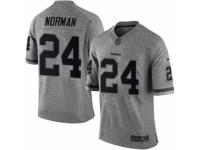 Men's Nike Washington Redskins #24 Josh Norman Limited Gray Gridiron NFL Jersey