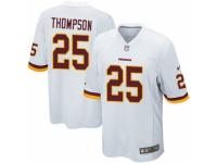 Men's Nike Washington Redskins #25 Chris Thompson Game White NFL Jersey