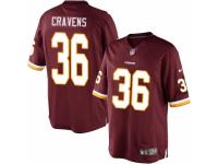 Men's Nike Washington Redskins #36 Su'a Cravens Limited Burgundy Red Team Color NFL Jersey