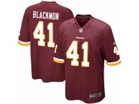 Men's Nike Washington Redskins #41 Will Blackmon Game Burgundy Red Team Color NFL Jersey