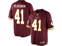 Men's Nike Washington Redskins #41 Will Blackmon Limited Burgundy Red Team Color NFL Jersey