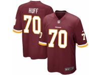 Men's Nike Washington Redskins #70 Sam Huff Game Burgundy Red Team Color NFL Jersey