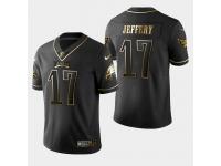 Men's Philadelphia Eagles #17 Alshon Jeffery Golden Edition Vapor Untouchable Limited Jersey - Black