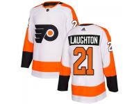 Men's Philadelphia Flyers #21 Scott Laughton adidas White Authentic Jersey