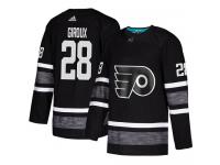 Men's Philadelphia Flyers #28 Claude Giroux Adidas Black Authentic 2019 All-Star NHL Jersey