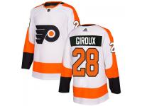 Men's Philadelphia Flyers #28 Claude Giroux adidas White Authentic Jersey