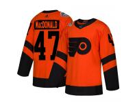 Men's Philadelphia Flyers #47 Andrew MacDonald Adidas Orange Authentic 2019 Stadium Series NHL Jersey
