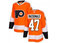 Men's Philadelphia Flyers #47 Andrew MacDonald adidas Orange Authentic Jersey