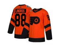 Men's Philadelphia Flyers #88 Eric Lindros Adidas Orange Authentic 2019 Stadium Series NHL Jersey