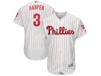 Men's Philadelphia Phillies Bryce Harper Majestic White Home Flexbase Authentic Collection Player Jersey