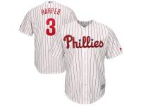 Men's Philadelphia Phillies Bryce Harper Majestic White Home Official Cool Base Player Jersey