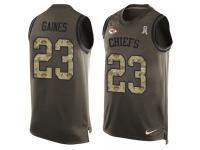 Men's Phillip Gaines #23 Nike Green Jersey - NFL Kansas City Chiefs Salute to Service Tank Top
