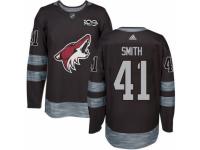 Men's Phoenix Coyotes #41 Mike Smith Black 1917-2017 100th Anniversary Stitched NHL Jersey