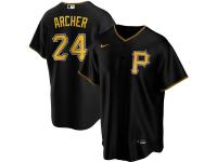Men's Pittsburgh Pirates Chris Archer Nike Black Alternate 2020 Player Jersey