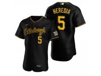 Men's Pittsburgh Pirates Guillermo Heredia Nike Black 2020 Alternate Jersey