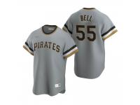 Men's Pittsburgh Pirates Josh Bell Nike Gray Cooperstown Collection Road Jersey