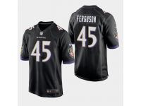 Men's Ravens #45 Jaylon Ferguson 2019 NFL Draft Game Jersey - Black