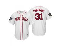 Men's Red Sox 2018 World Series Majestic White Drew Pomeranz Cool Base Jersey