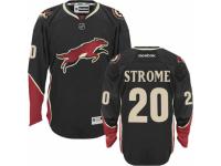 Men's Reebok Arizona Coyotes #20 Dylan Strome Premier Black Third NHL Jersey
