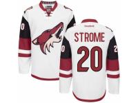 Men's Reebok Arizona Coyotes #20 Dylan Strome Premier White Away NHL Jersey