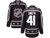 Men's Reebok Arizona Coyotes #41 Mike Smith Black Pacific Division 2017 All-Star NHL Jersey