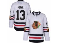 Men's Reebok Chicago Blackhawks #13 CM Punk Premier White 2017 Winter Classic NHL Jersey