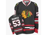 Men's Reebok Chicago Blackhawks #53 Brandon Mashinter Premier Black Third NHL Jersey