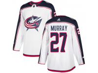Men's Reebok Columbus Blue Jackets #27 Ryan Murray White Away Authentic NHL Jersey