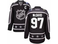 Men's Reebok Edmonton Oilers #97 Connor McDavid Black Pacific Division 2017 All-Star NHL Jersey
