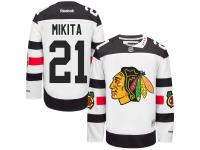 Men's Reebok NHL Chicago Blackhawks #21 Stan Mikita Authentic Jersey White 2016 Stadium Series Reebok