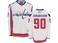 Men's Reebok Washington Capitals #90 Marcus Johansson Premier White Away NHL Jersey