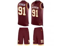 Men's Ryan Kerrigan #91 Nike Burgundy Red Jersey - NFL Washington Redskins Tank Top Suit