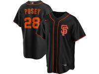 Men's San Francisco Giants Buster Posey Nike Black Alternate 2020 Player Jersey